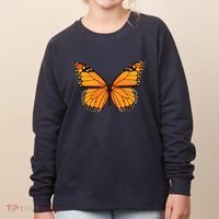 Cute Monarch Butterfly Women's Sweatshirt thumb 0