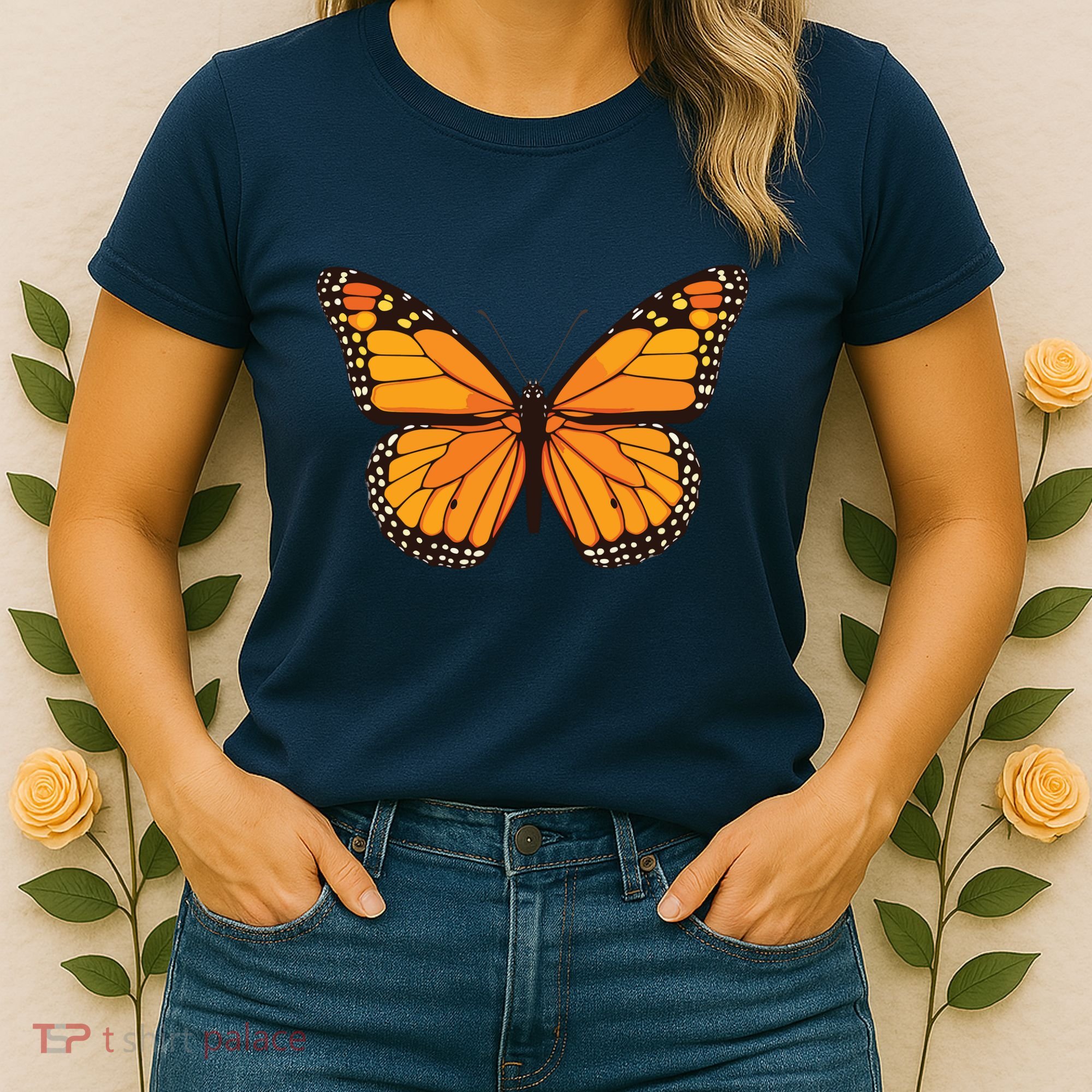 Cute Monarch Butterfly Women's T-Shirt