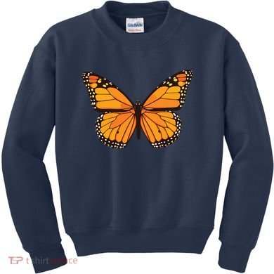 Cute Monarch Butterfly Kids Sweatshirt