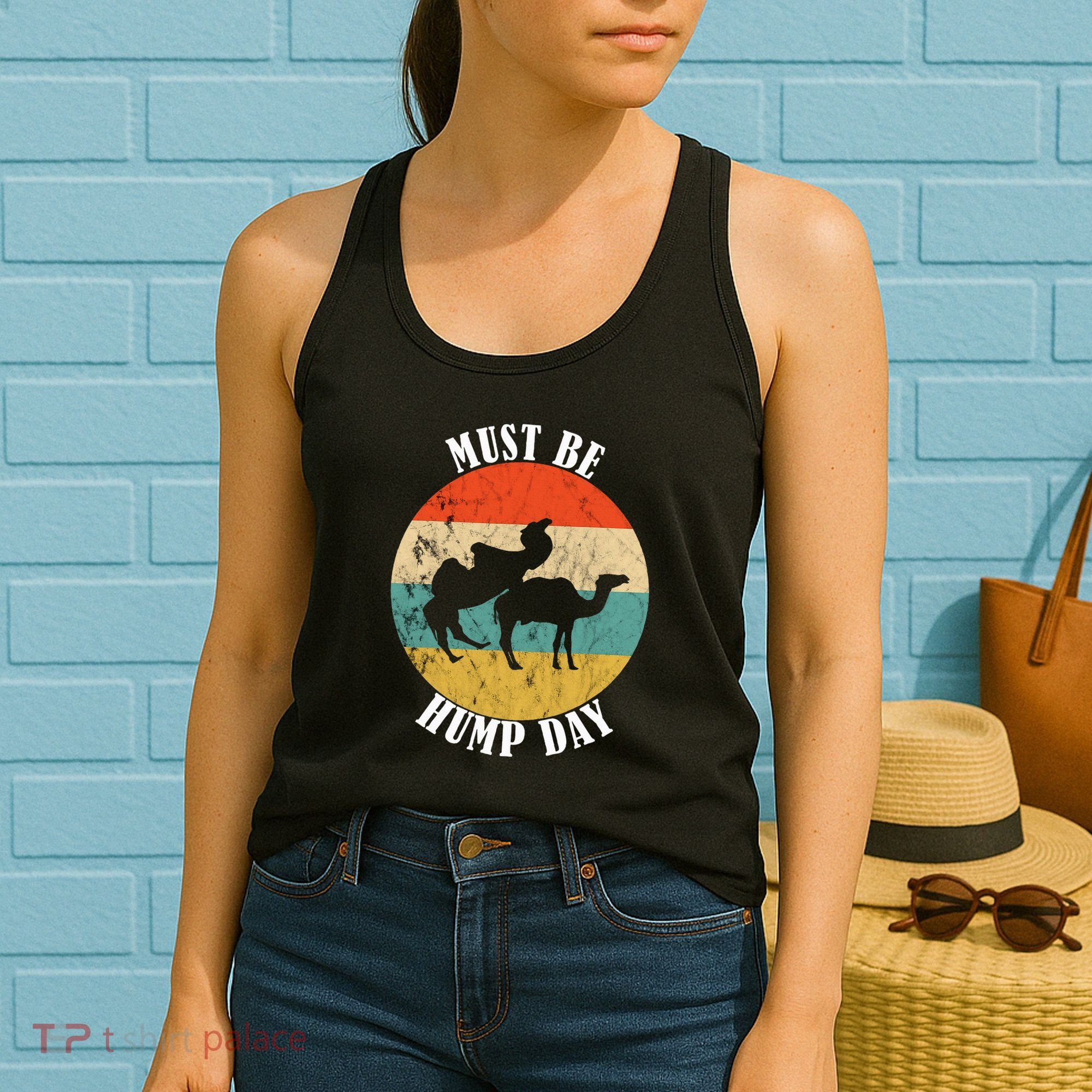 Camel Must Be Hump Day Retro Funny Hump Day Camel Women's Tank Top