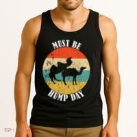 Camel Must Be Hump Day Retro Funny Hump Day Camel Tank Top thumb 3