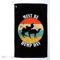 Camel Must Be Hump Day Retro Funny Hump Day Camel Golf Towel thumb 0