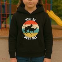 Camel Must Be Hump Day Retro Funny Hump Day Camel Kids Hoodie thumb 3