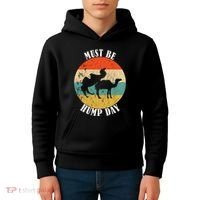 Camel Must Be Hump Day Retro Funny Hump Day Camel Kids Hoodie thumb 4