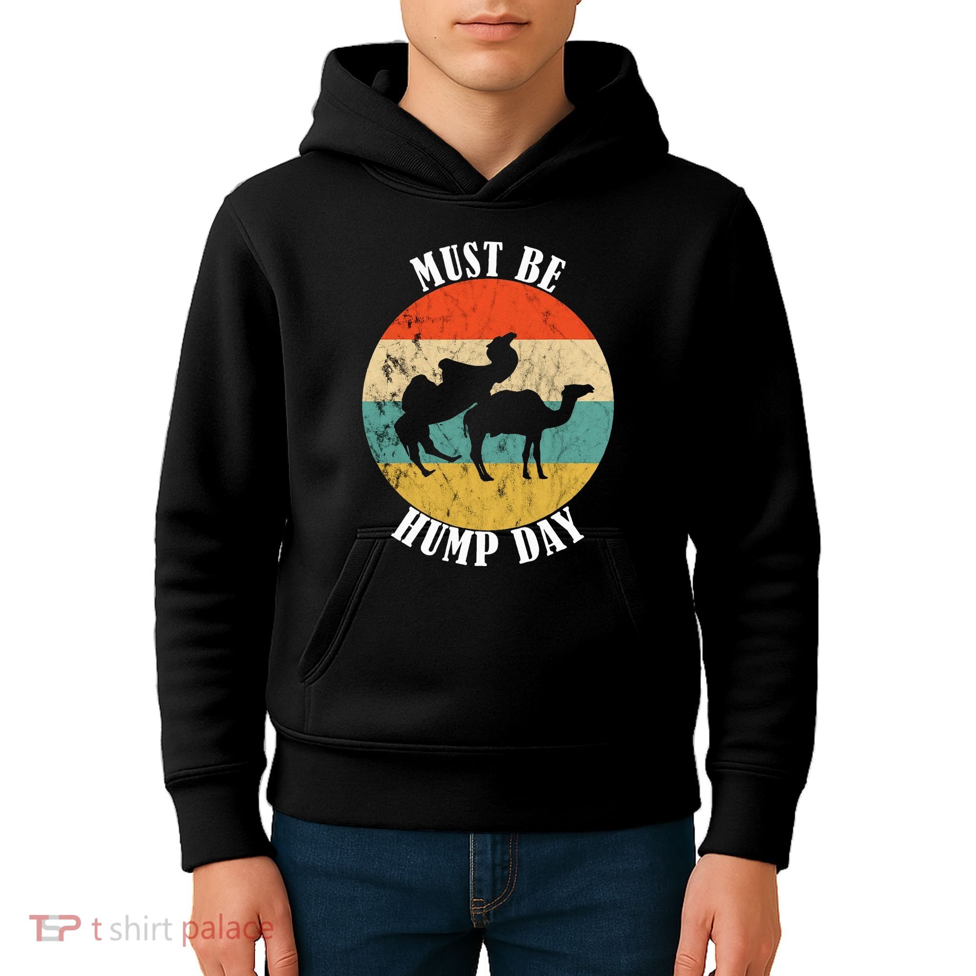 Camel Must Be Hump Day Retro Funny Hump Day Camel Kids Hoodie