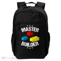 Cool Master Builder Funny Building Blocks Gift Men Women Gift Backpack thumb 0
