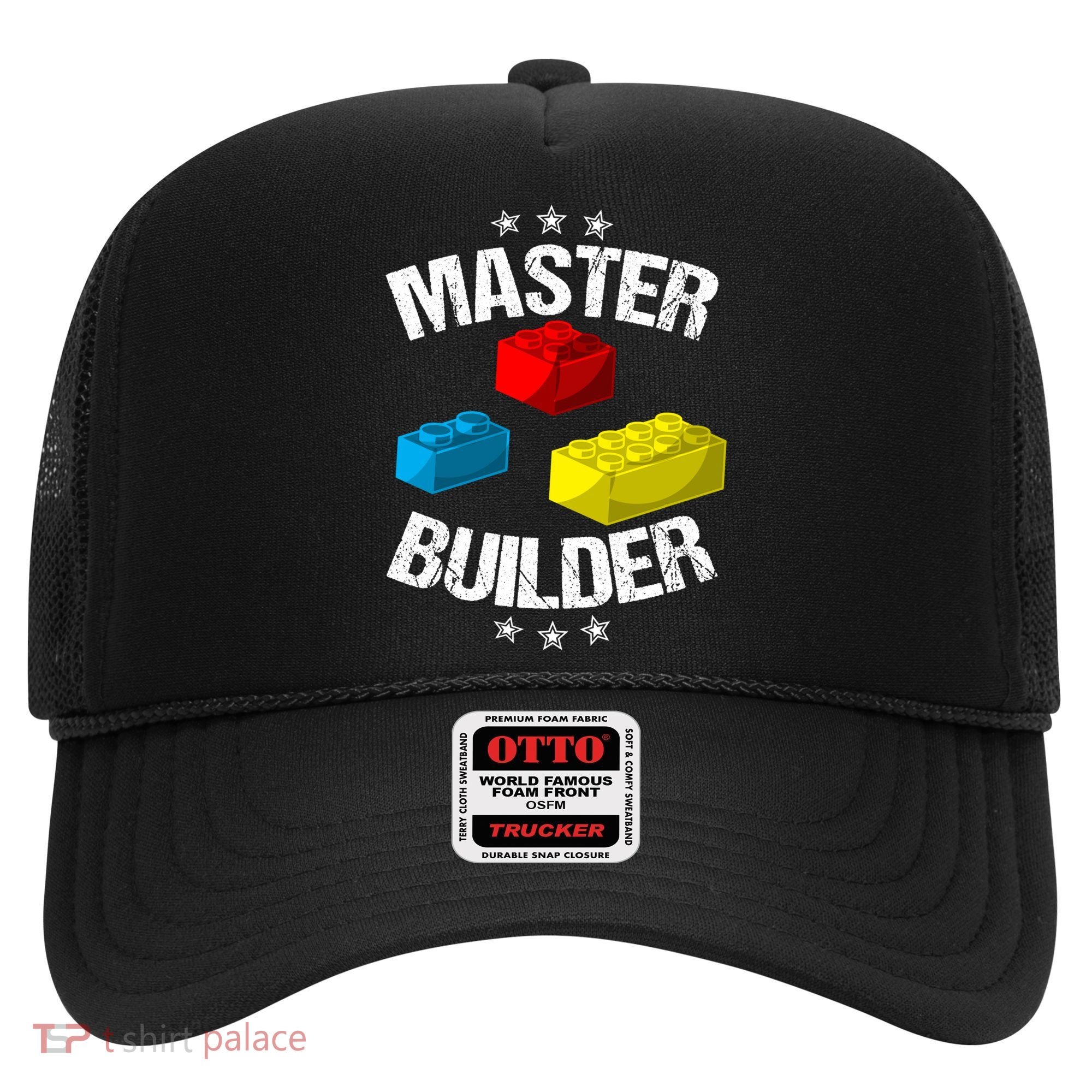Cool Master Builder Funny Building Blocks Gift Men Women Gift Hat