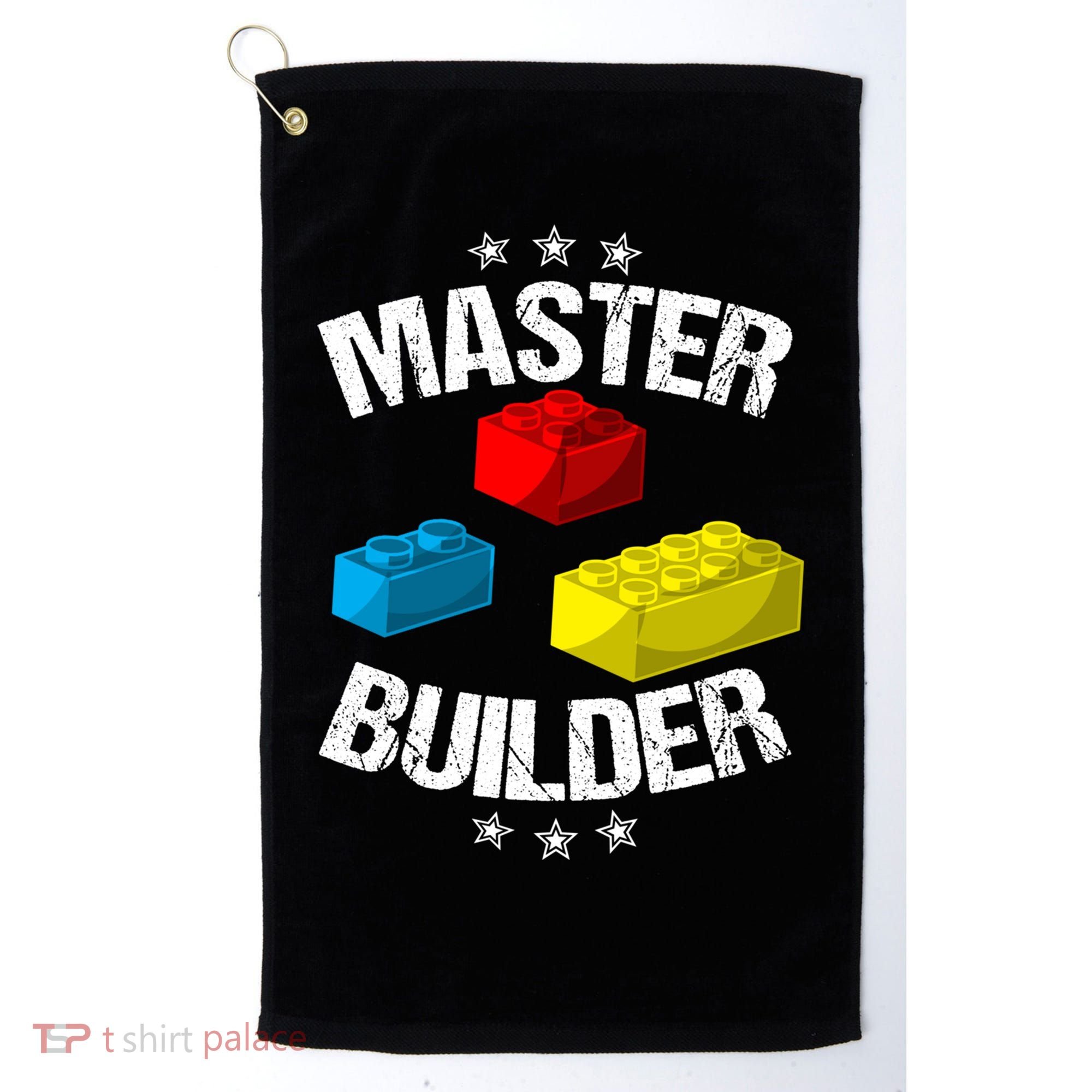 Cool Master Builder Funny Building Blocks Gift Men Women Gift Golf Towel