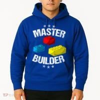 Cool Master Builder Funny Building Blocks Gift Men Women Gift Hoodie thumb 2