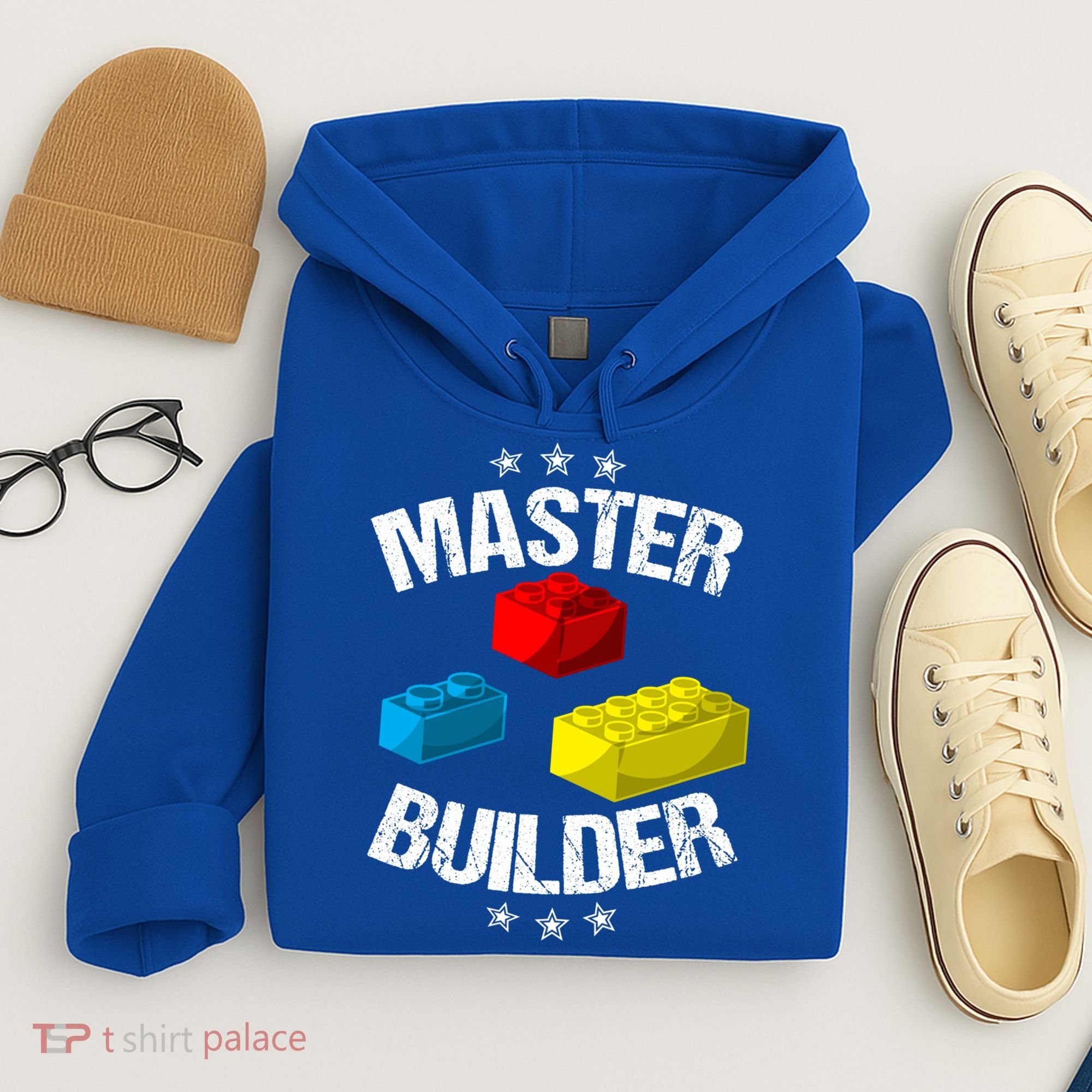 Cool Master Builder Funny Building Blocks Gift Men Women Gift Hoodie