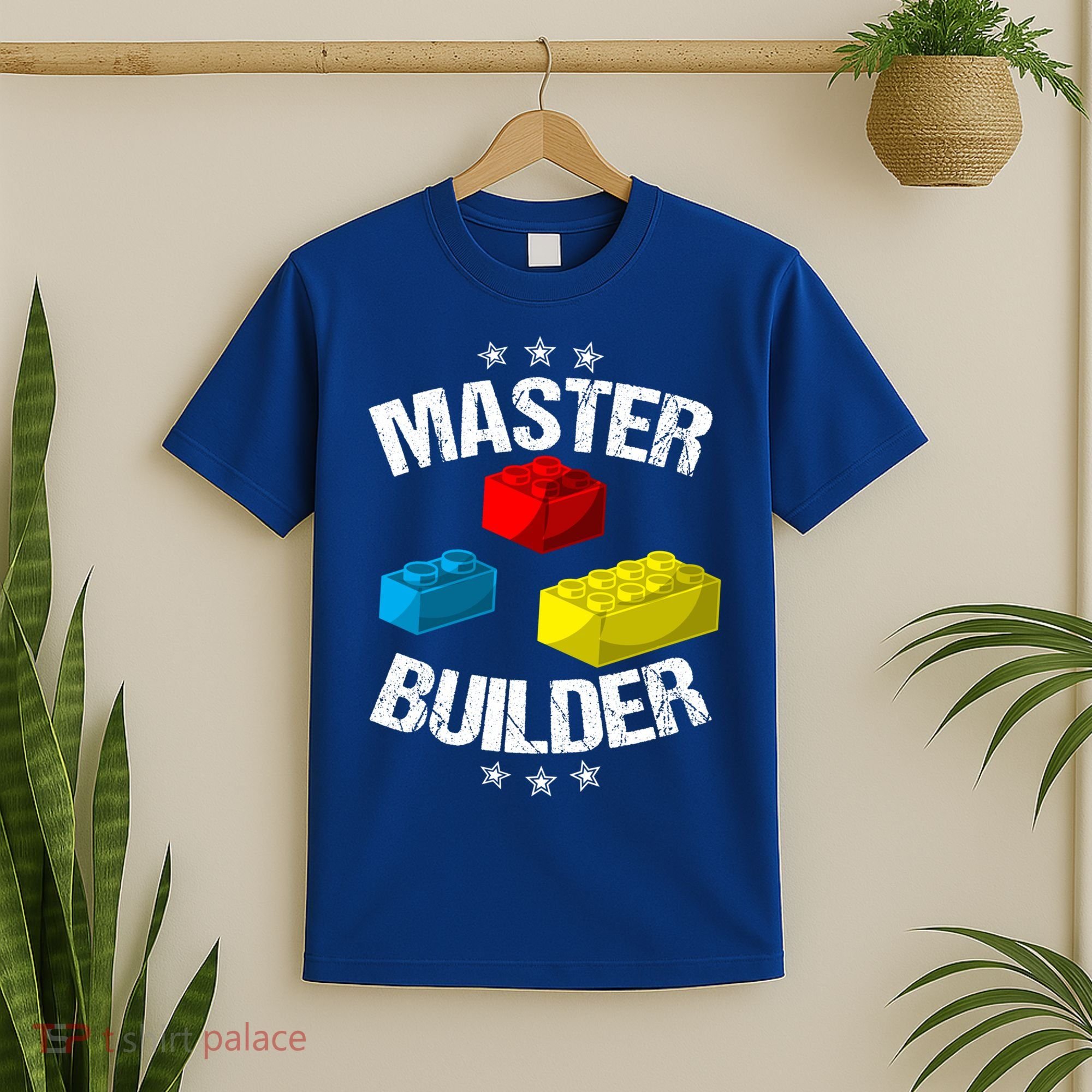 Cool Master Builder Funny Building Blocks Gift Men Women Gift T-Shirt