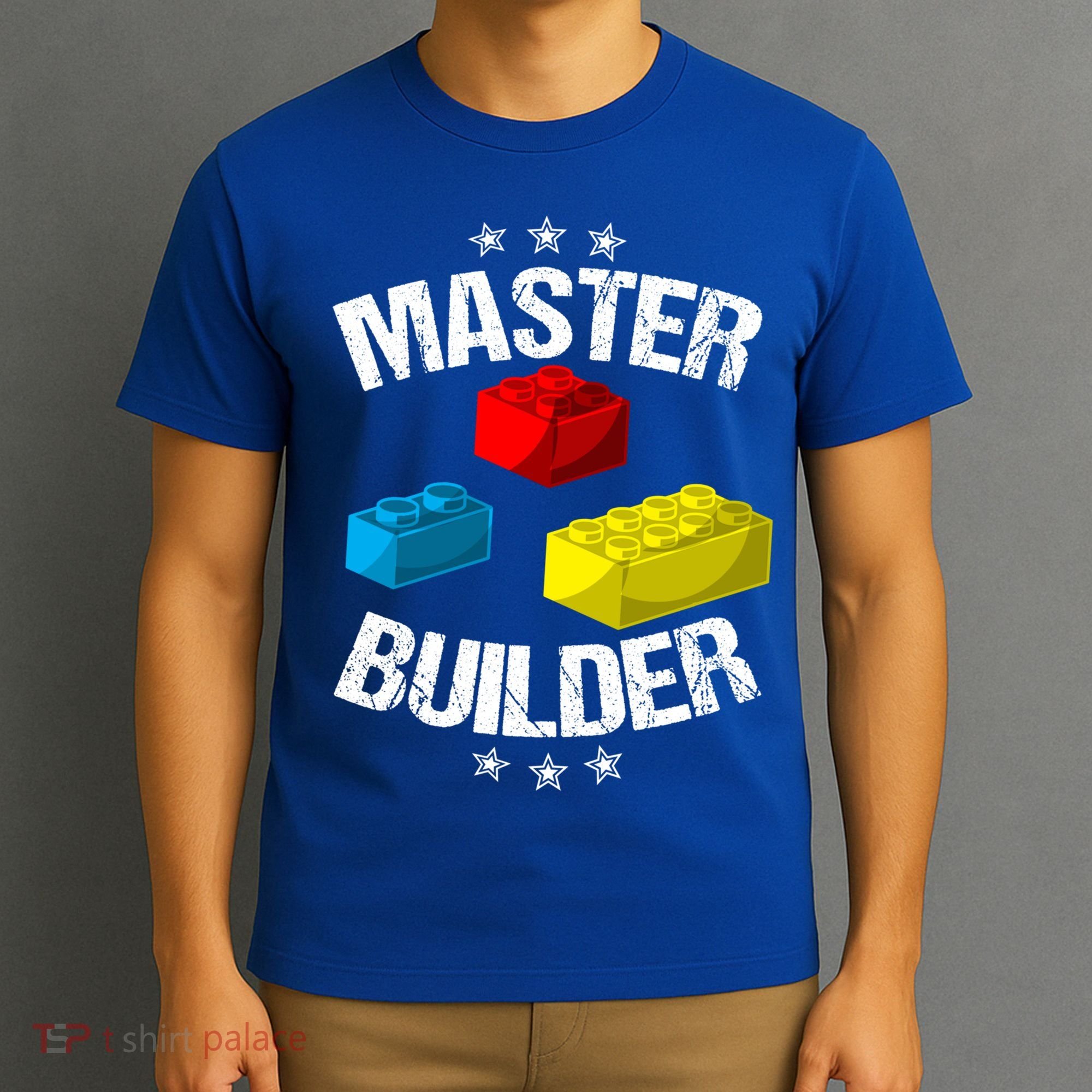 Cool Master Builder Funny Building Blocks Gift Men Women Gift T-Shirt
