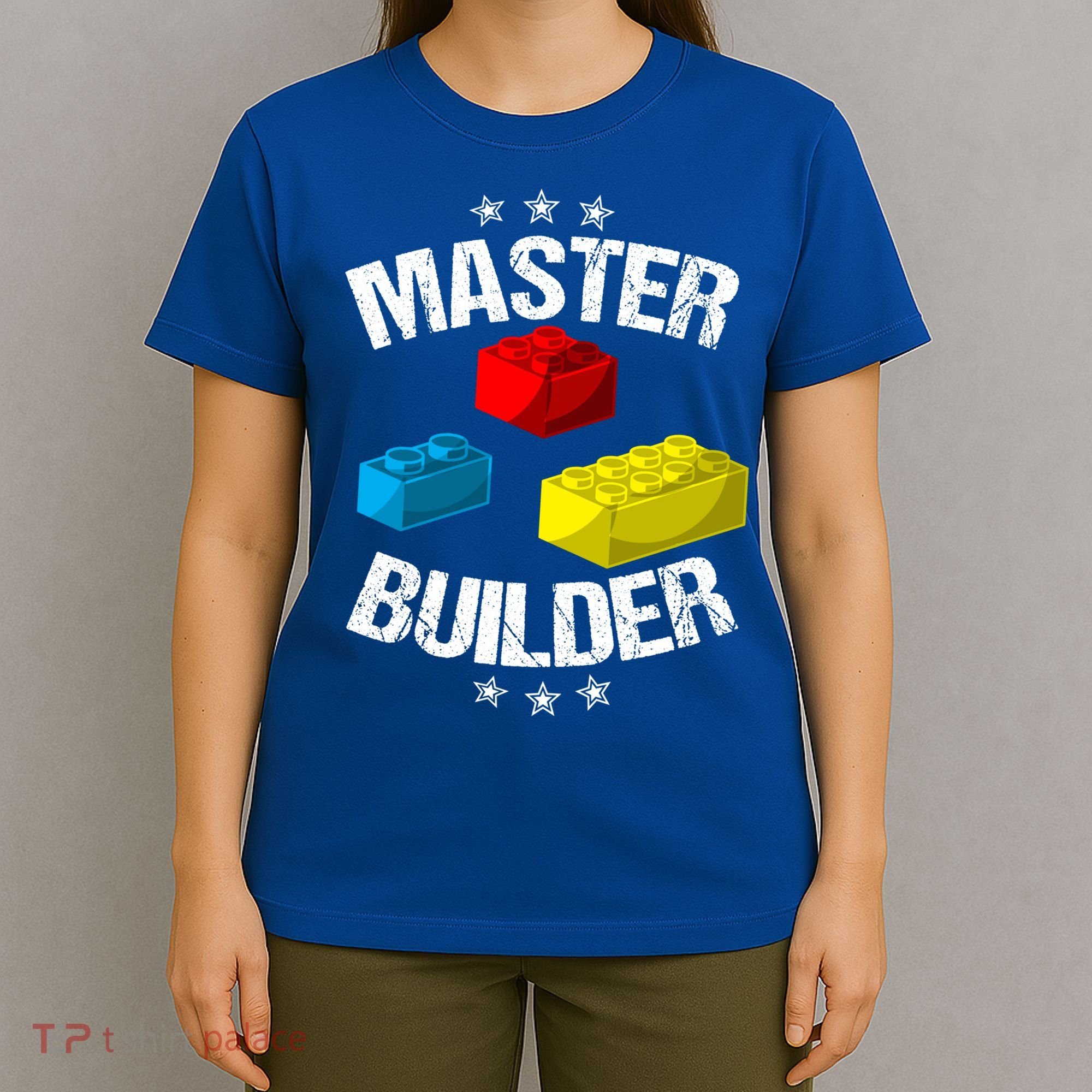 Cool Master Builder Funny Building Blocks Gift Men Women Gift T-Shirt