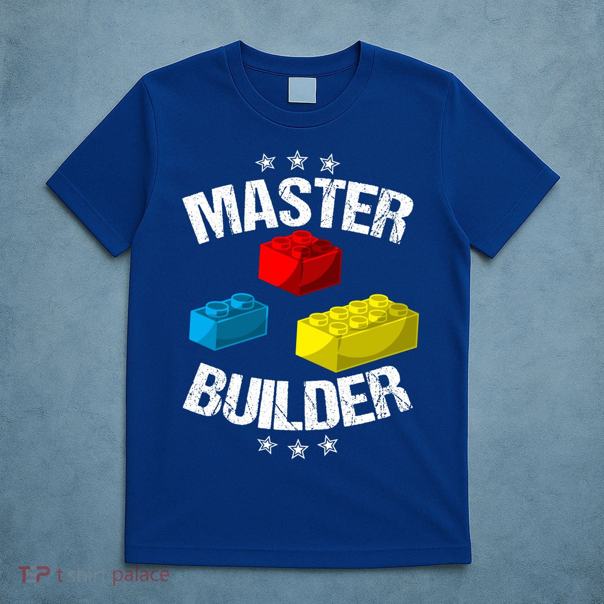 Cool Master Builder Funny Building Blocks Gift Men Women Gift T-Shirt