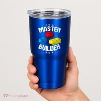Cool Master Builder Funny Building Blocks Gift Men Women Gift Tumbler thumb 2