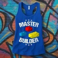Cool Master Builder Funny Building Blocks Gift Men Women Gift Women's Tank Top thumb 3