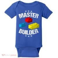 Cool Master Builder Funny Building Blocks Gift Men Women Gift Baby Bodysuit thumb 0