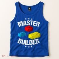 Cool Master Builder Funny Building Blocks Gift Men Women Gift Tank Top thumb 2