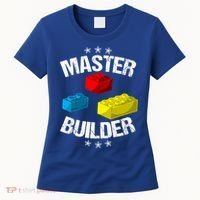 Cool Master Builder Funny Building Blocks Gift Men Women Gift Women's T-Shirt thumb 0