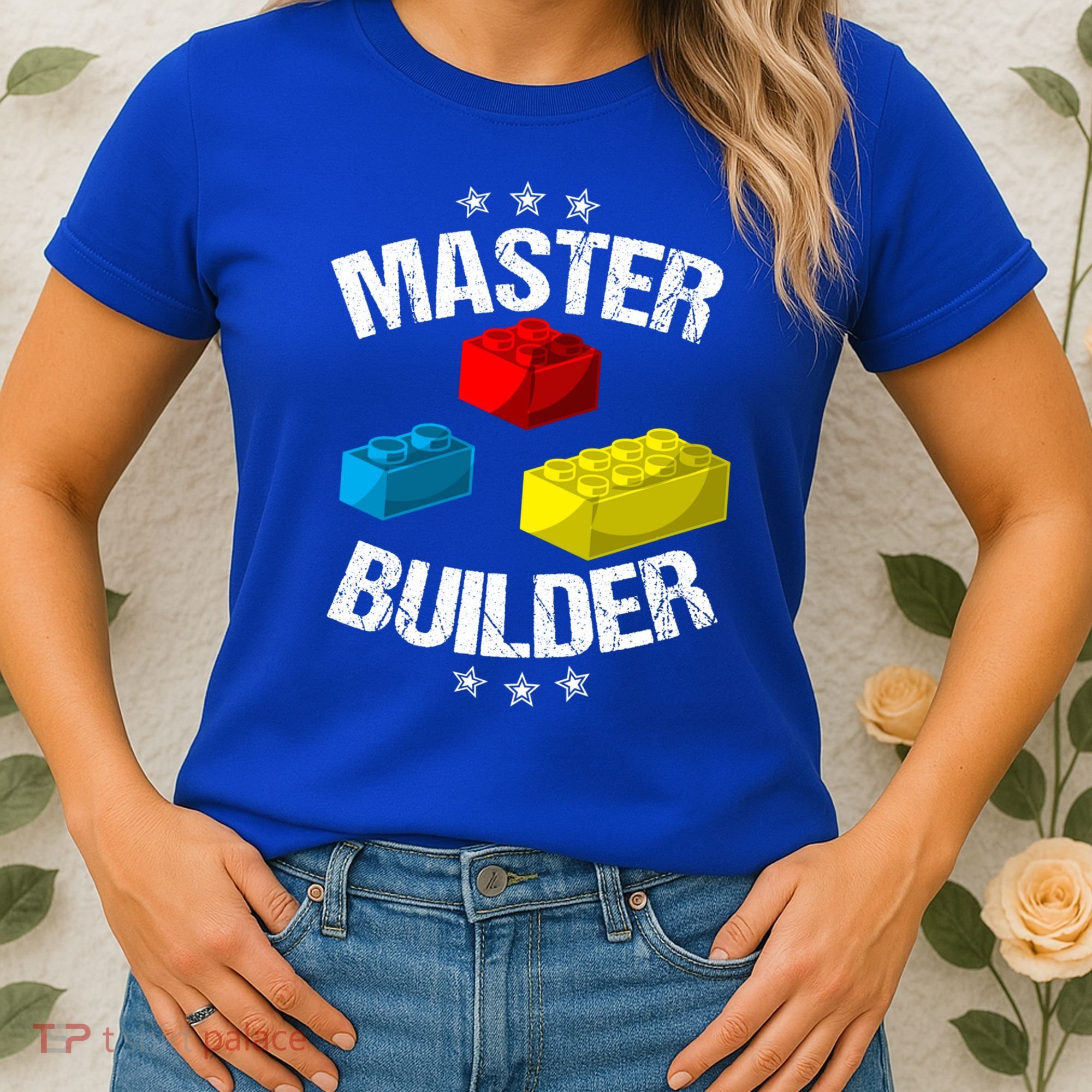 Cool Master Builder Funny Building Blocks Gift Men Women Gift Women's T-Shirt
