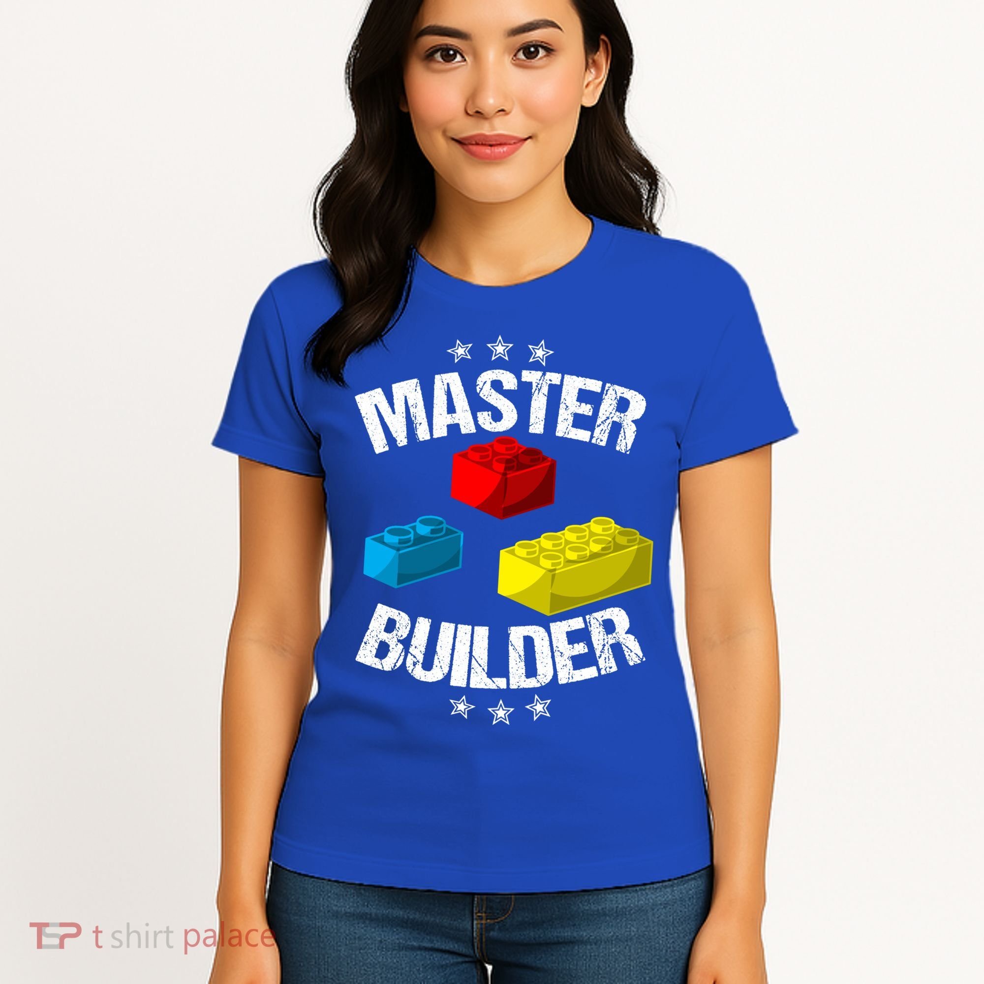 Cool Master Builder Funny Building Blocks Gift Men Women Gift Women's T-Shirt