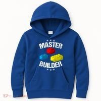 Cool Master Builder Funny Building Blocks Gift Men Women Gift Kids Hoodie thumb 0