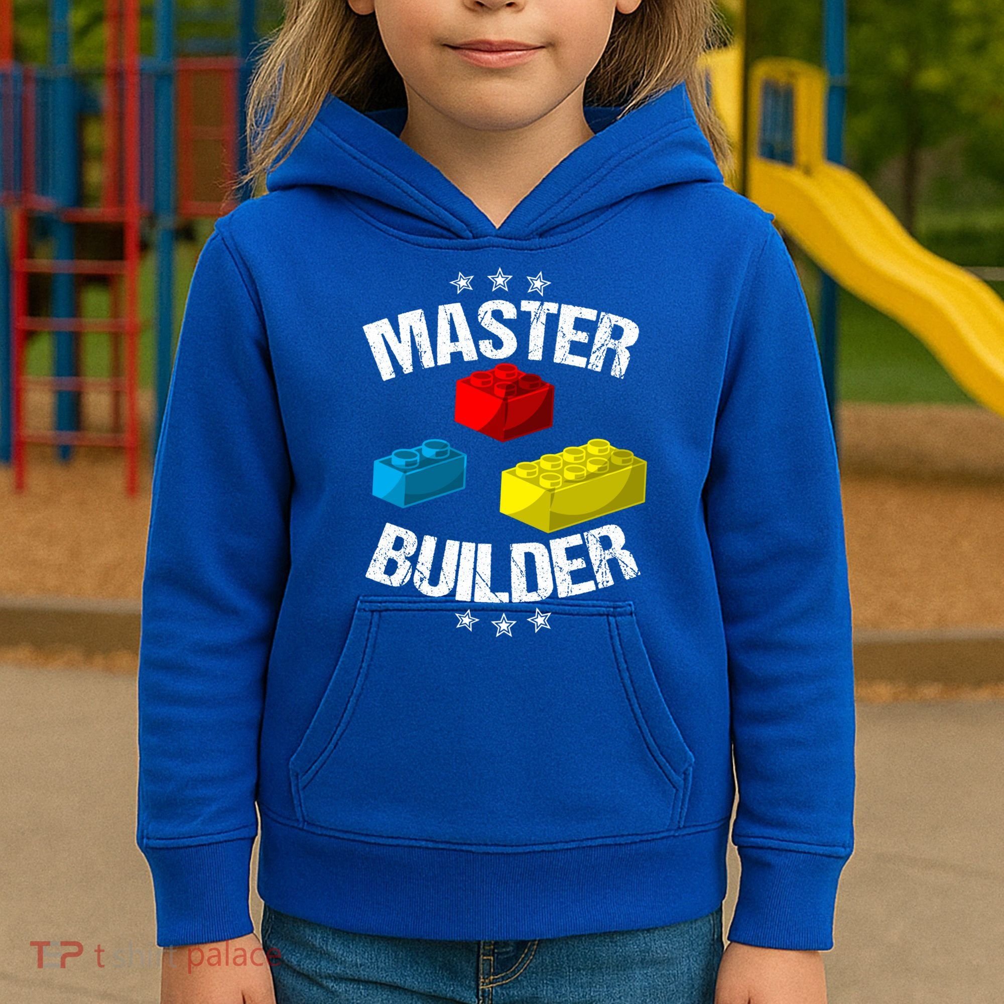 Cool Master Builder Funny Building Blocks Gift Men Women Gift Kids Hoodie