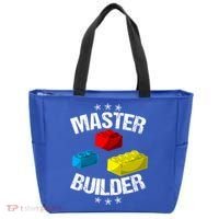 Cool Master Builder Funny Building Blocks Gift Men Women Gift Tote Bag thumb 0