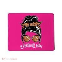 Cute Messy Bun Football Mom Mousepad thumb 0