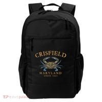 Crisfield Maryland Blue Crab Since 1663 Backpack thumb 0
