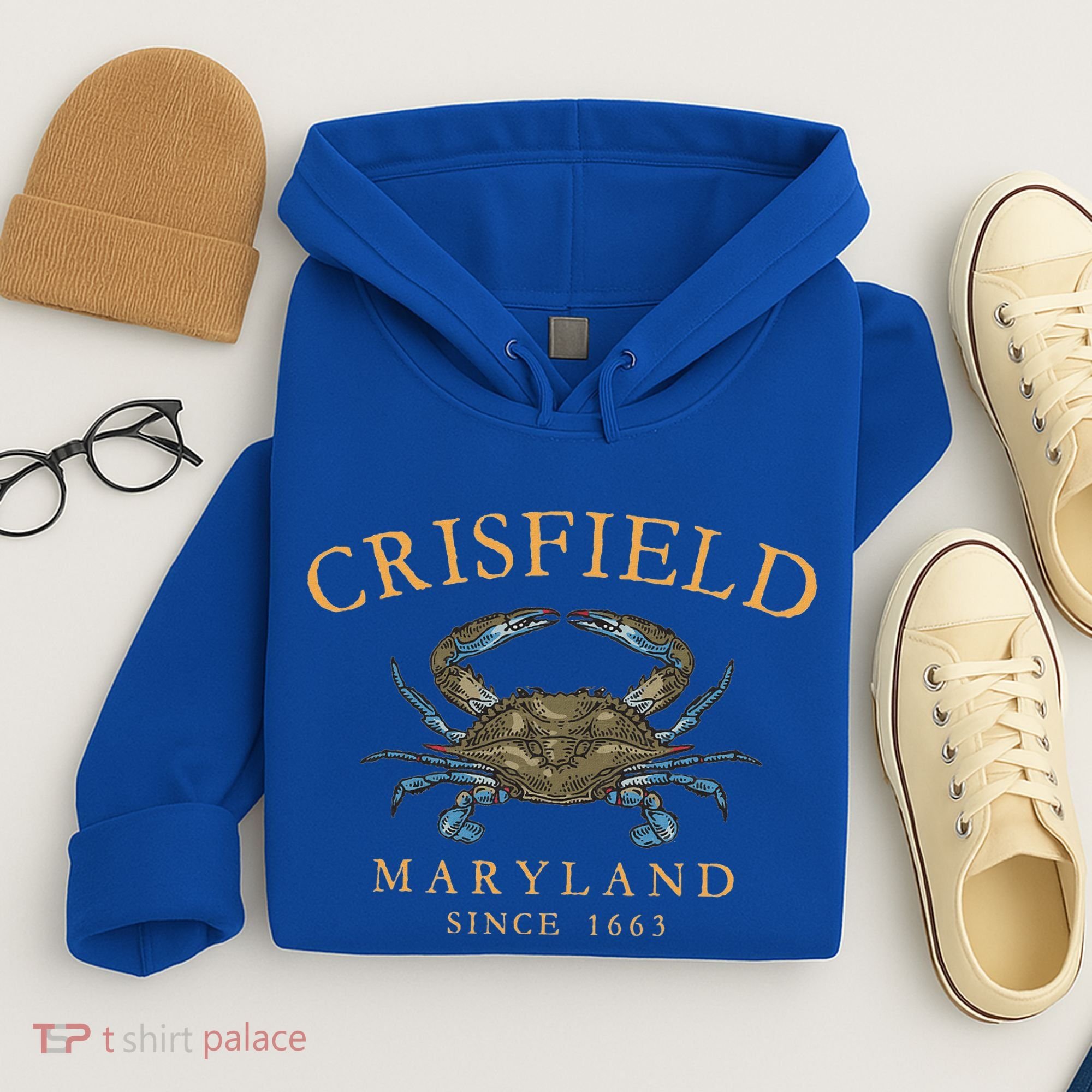 Crisfield Maryland Blue Crab Since 1663 Hoodie