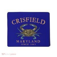 Crisfield Maryland Blue Crab Since 1663 Mousepad thumb 0