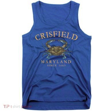 Crisfield Maryland Blue Crab Since 1663 Tank Top