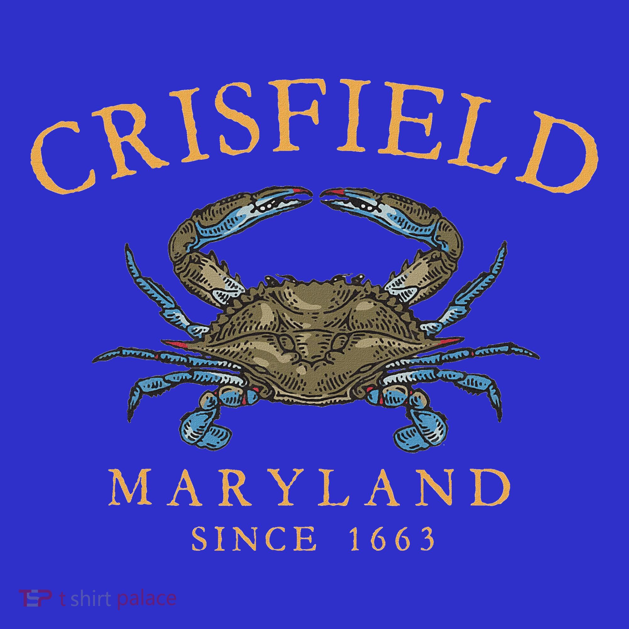 Crisfield Maryland Blue Crab Since 1663 Kids T-Shirt