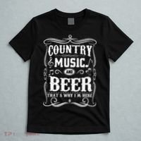 Country Music & Beer ThatS Why IM Here Beer & Music Lover T-Shirt thumb 5