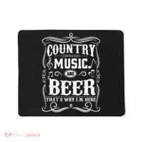 Country Music & Beer ThatS Why IM Here Beer & Music Lover Mousepad thumb 0