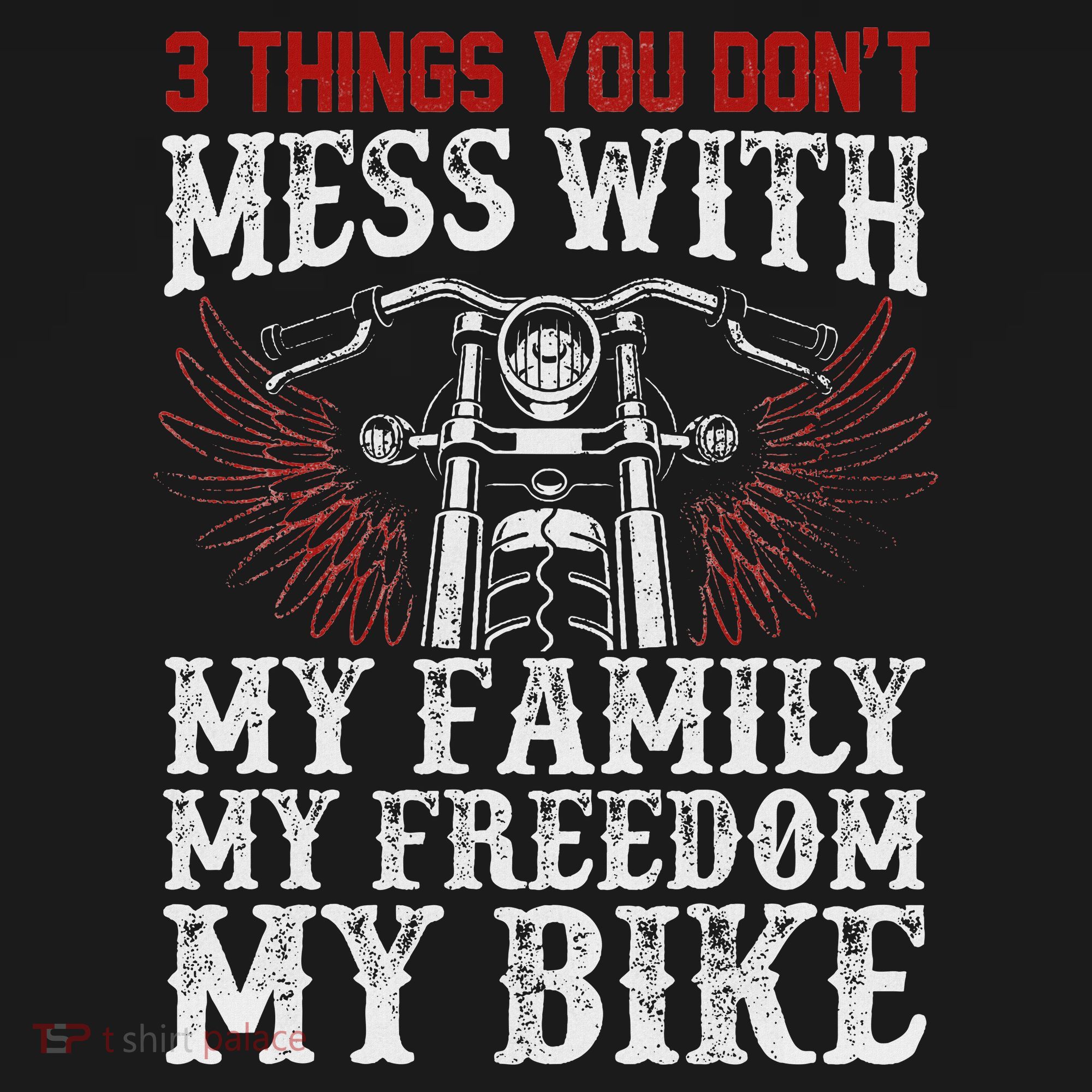 Classic Motorcycle Biker My Family My Freedom My Bike Women's Tank Top