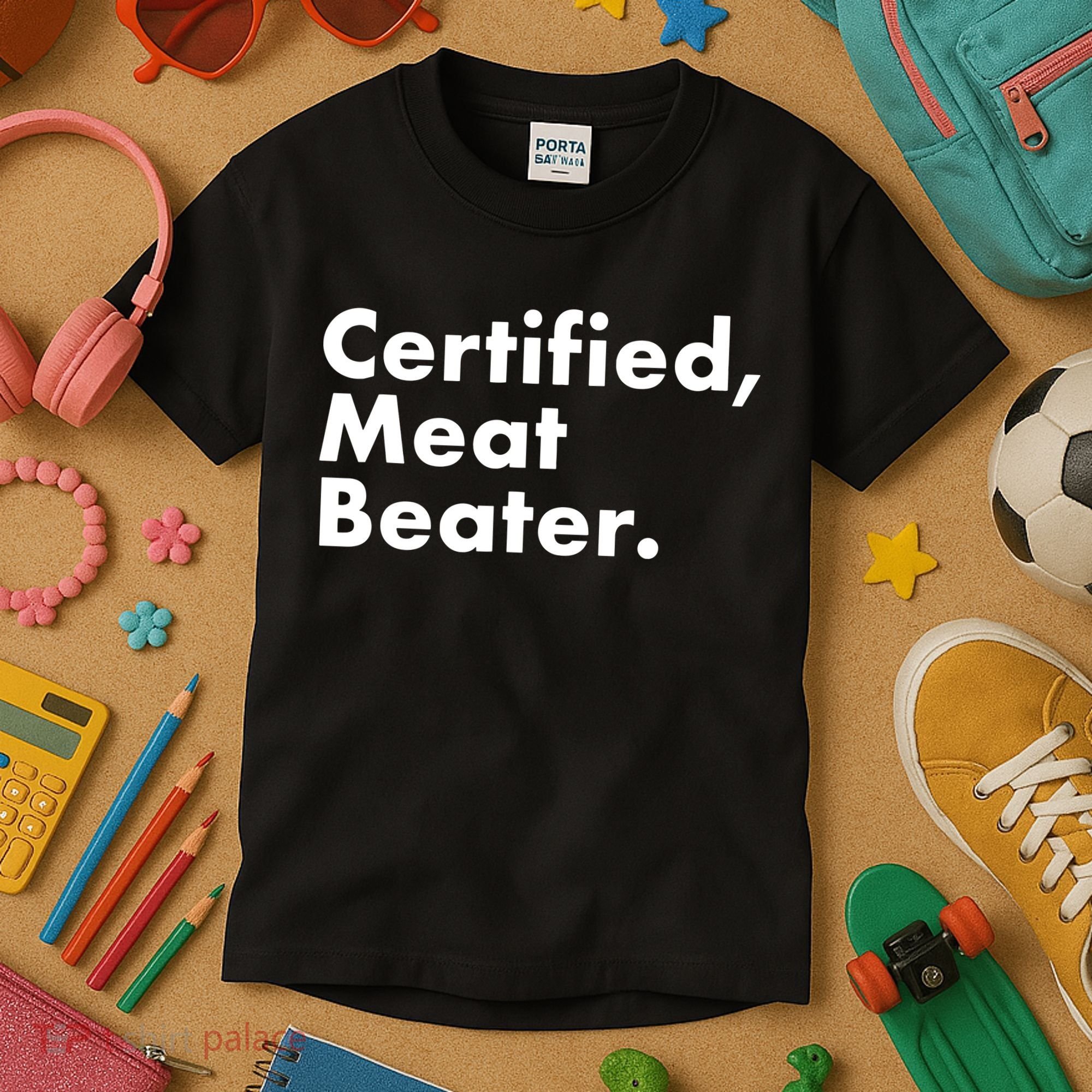 Certified Meat Beater Funny And Cool Kids T-Shirt