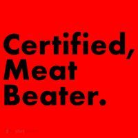 Certified Meat Beater Funny And Cool Santa Hat thumb 1