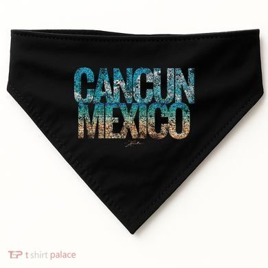 Cancun Mexico Beach USA-Made Doggie Bandana