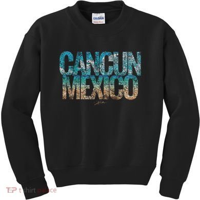 Cancun Mexico Beach Kids Sweatshirt