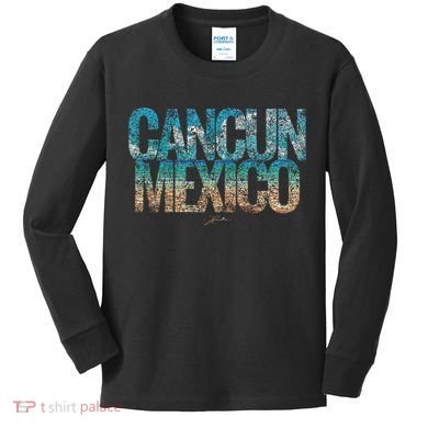 Cancun Mexico Beach Kids Long Sleeve Shirt