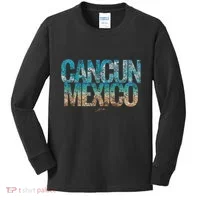 Cancun Mexico Beach Kids Long Sleeve Shirt thumb 0