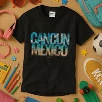 Cancun Mexico Beach Kids T-Shirt thumb 3