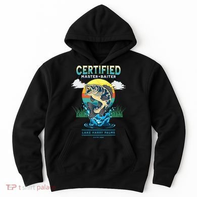 Certified Master Baiter Funny Fishing Hoodie