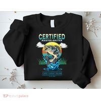 Certified Master Baiter Funny Fishing Sweatshirt thumb 2