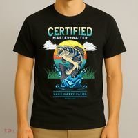 Certified Master Baiter Funny Fishing T-Shirt thumb 3