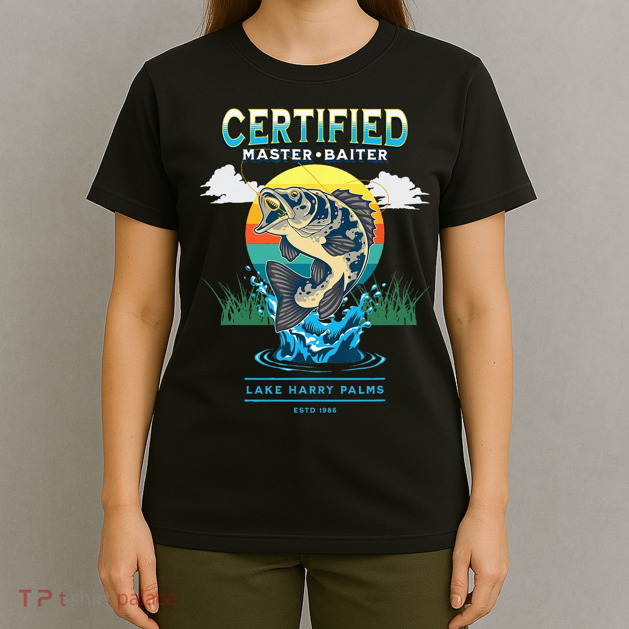 Certified Master Baiter Funny Fishing T-Shirt