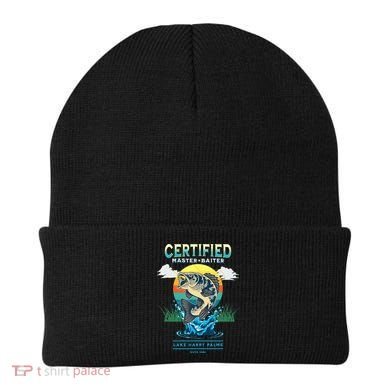 Certified Master Baiter Funny Fishing Beanie