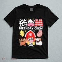 Cow Mom Birthday Crew Farm Theme Animals Kids Birthday Party T-Shirt thumb 5